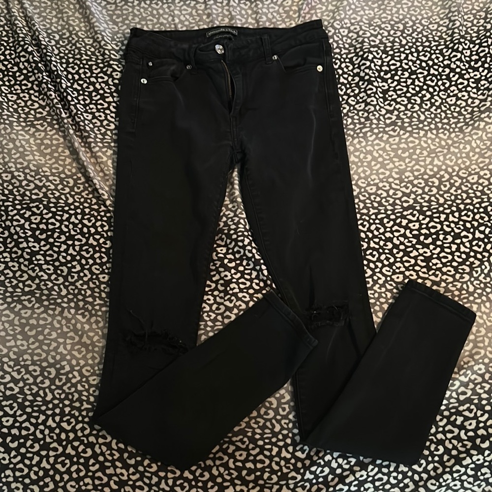 Abercrombie & Fitch Super Skinny Black Jeans